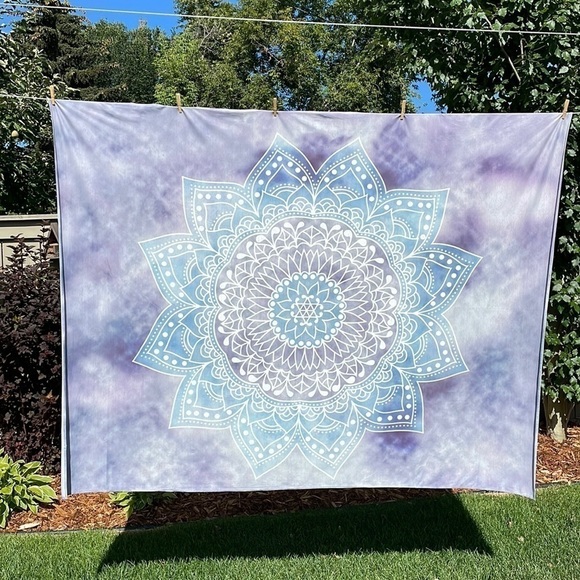 Tie Dye Mandala Tapestry Wall Art - Picture 1 of 2